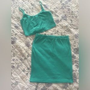💚 Shein Mini Skirt Set 💚